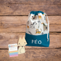 pochon personnalisable safari pétrole
